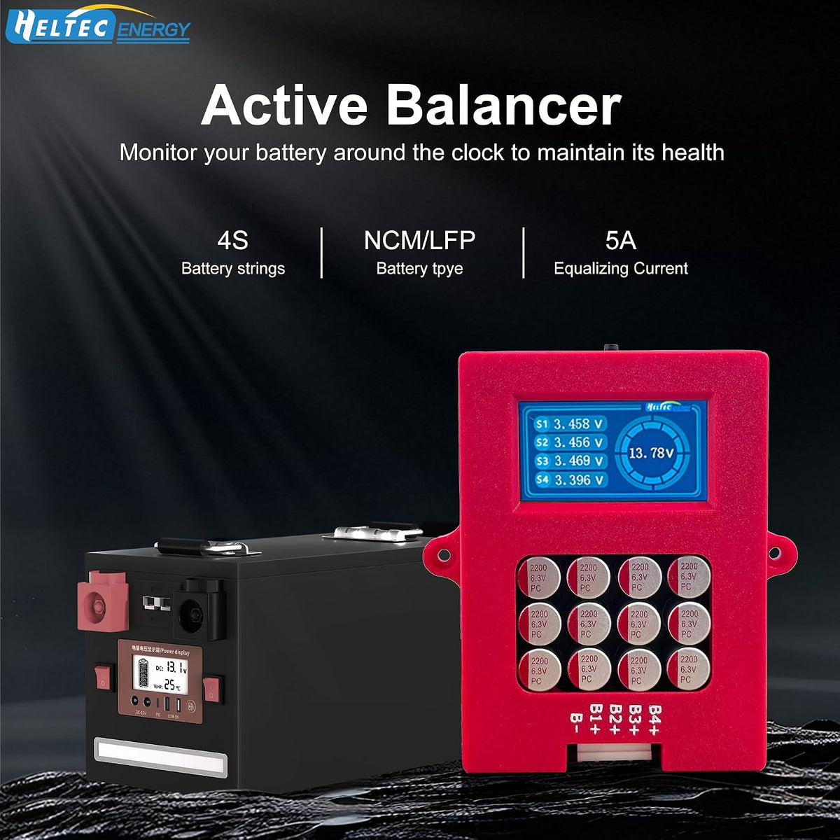 Heltec 4s Display Balancer